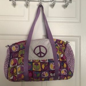 Douglas quilted peace duffle bag